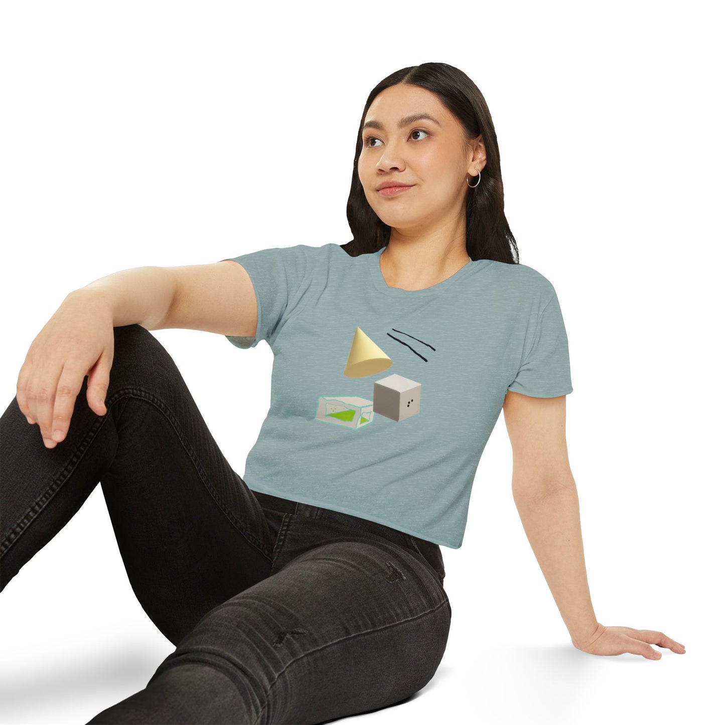 Women's Crop Top Simple Transition