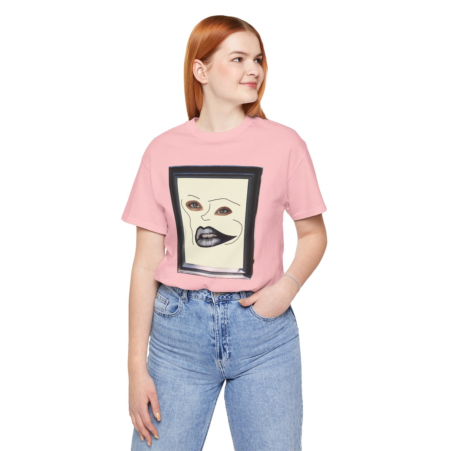 Face in Frame black white