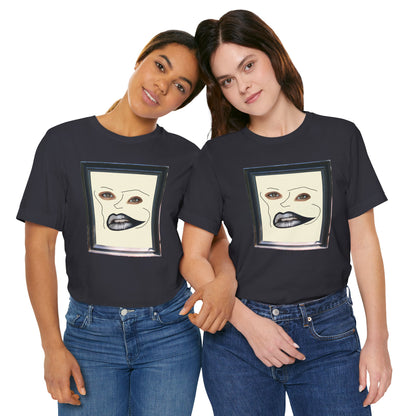 Face in Frame black white