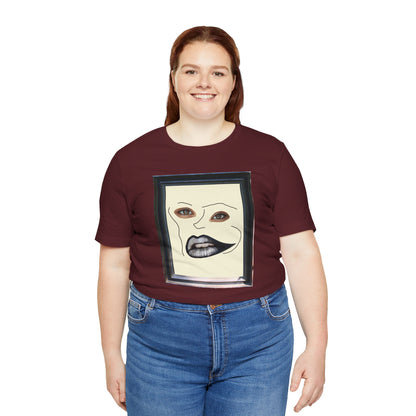 Face in Frame black white