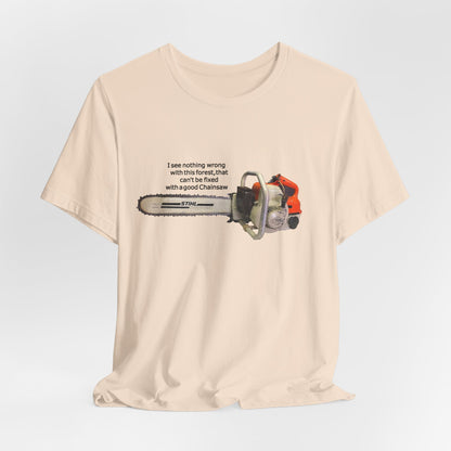The environmental Chainsaw black
