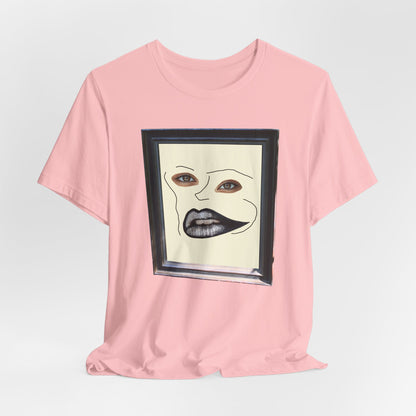 Face in Frame black white