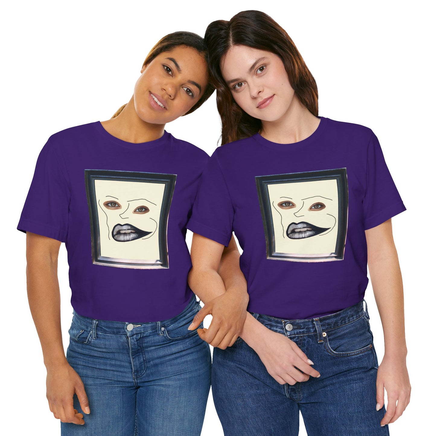 Face in Frame black white