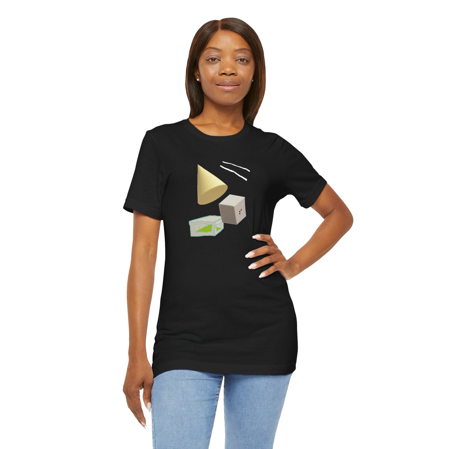 Unisex  Short Sleeve Tee  Simple Tansition