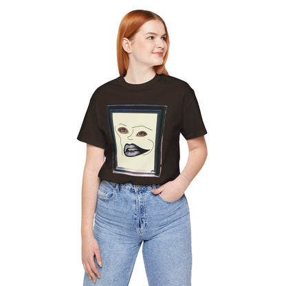 Face in Frame black white