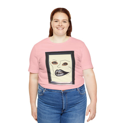 Face in Frame black white