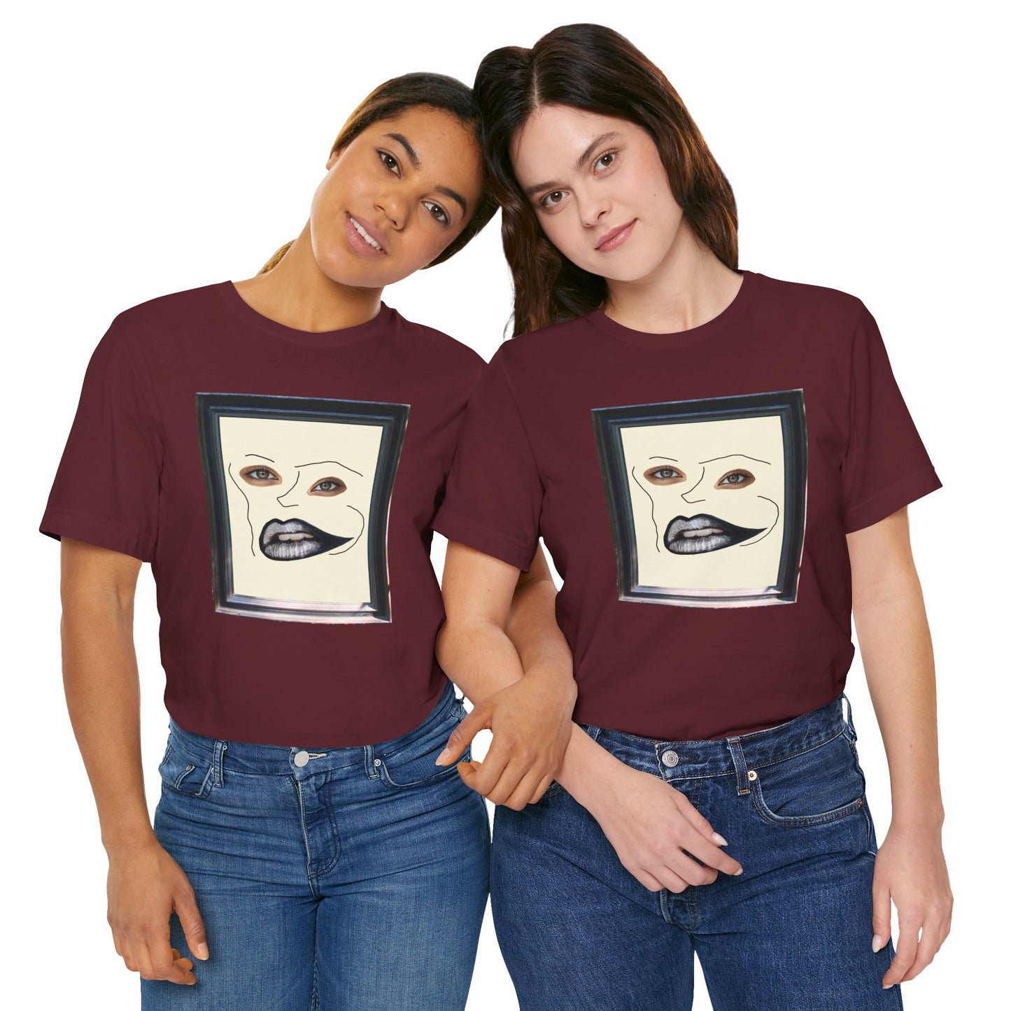 Face in Frame black white