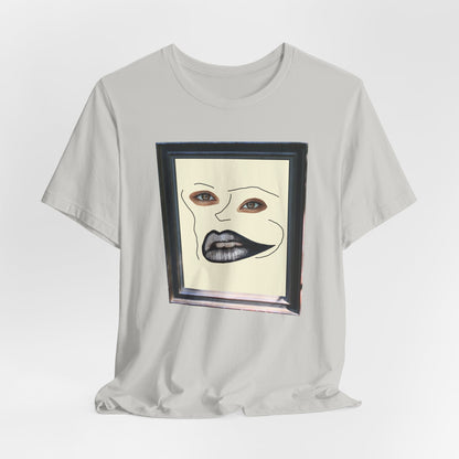 Face in Frame black white