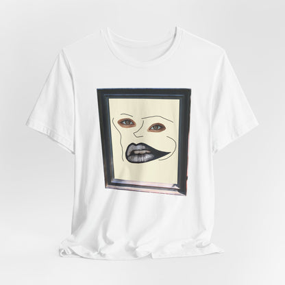 Face in Frame black white