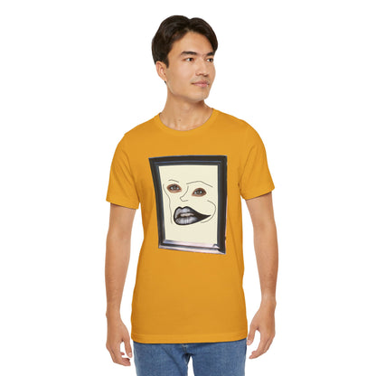 Face in Frame black white