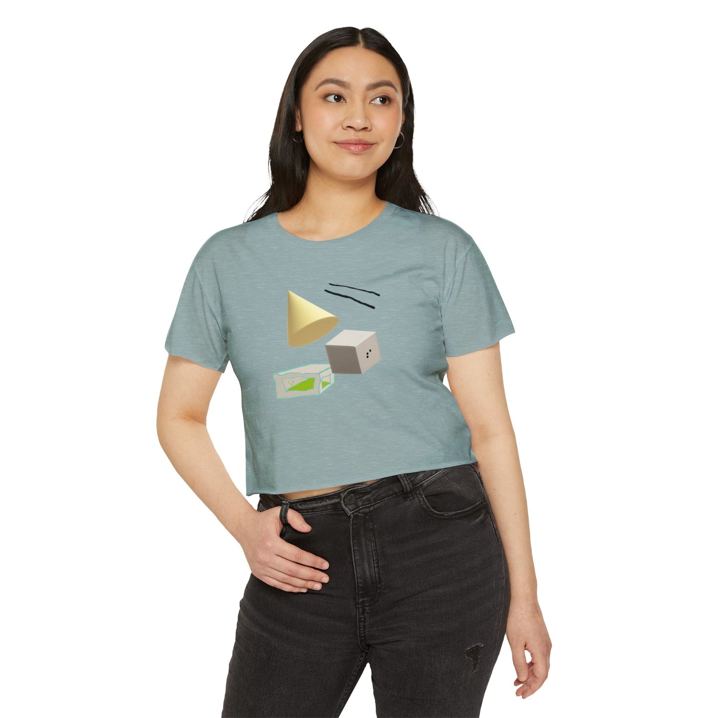 Women's  Crop Top  Simple Transition