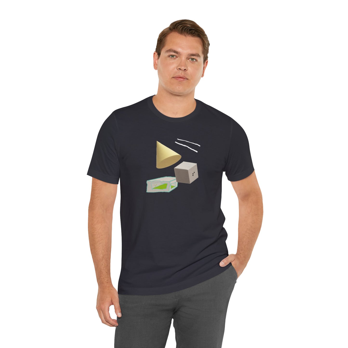 Unisex  Short Sleeve Tee  Simple Tansition