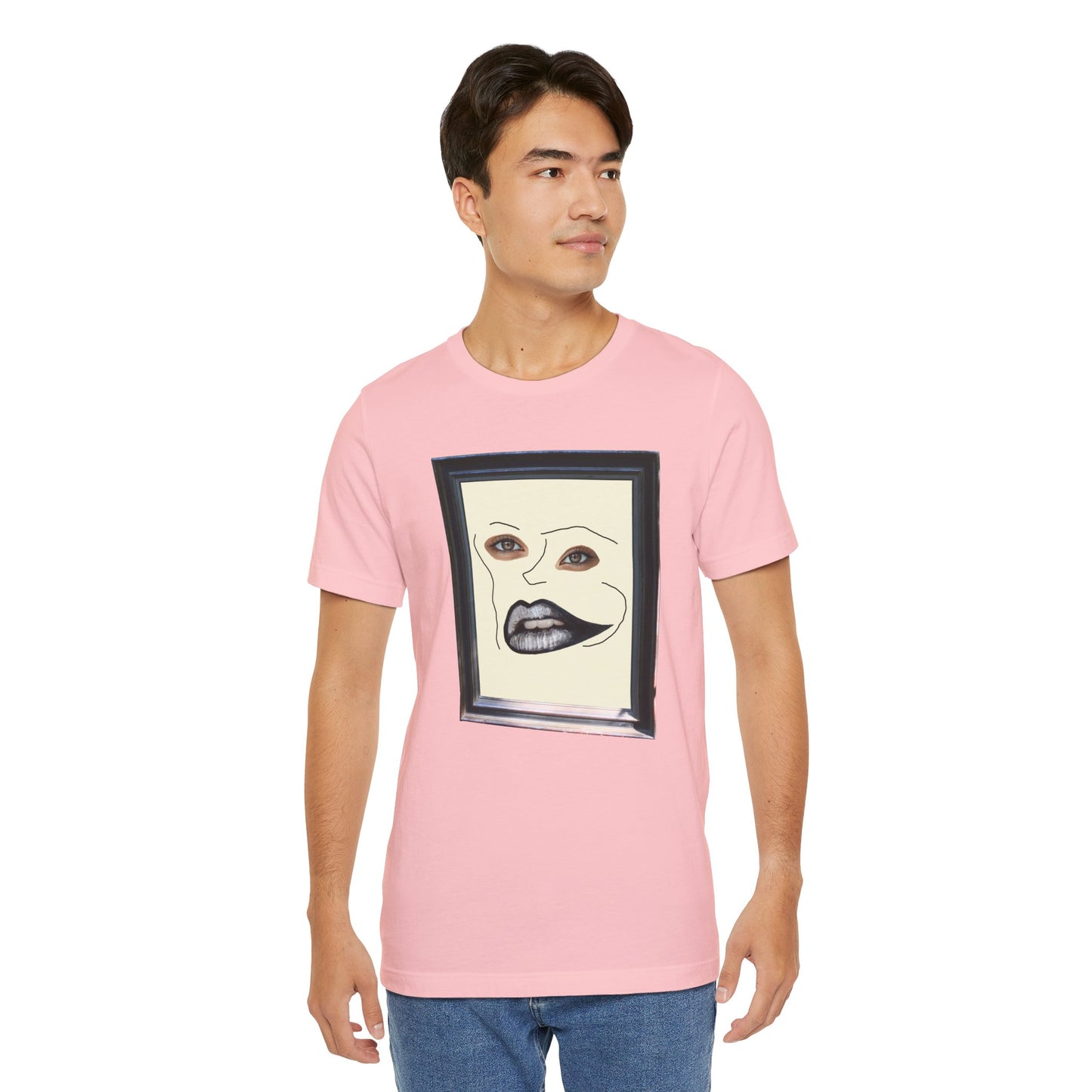 Face in Frame black white