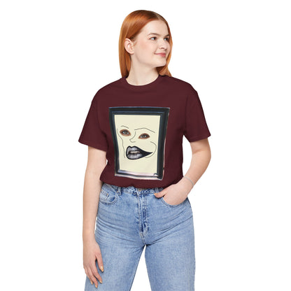 Face in Frame black white