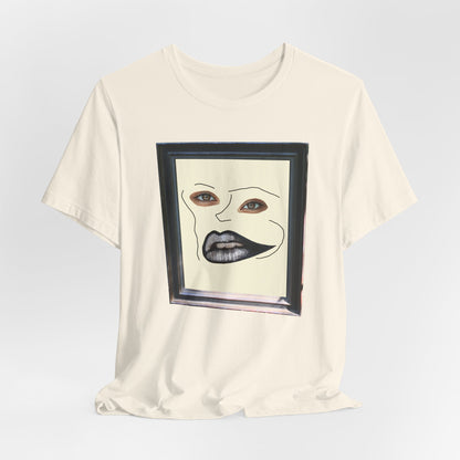 Face in Frame black white