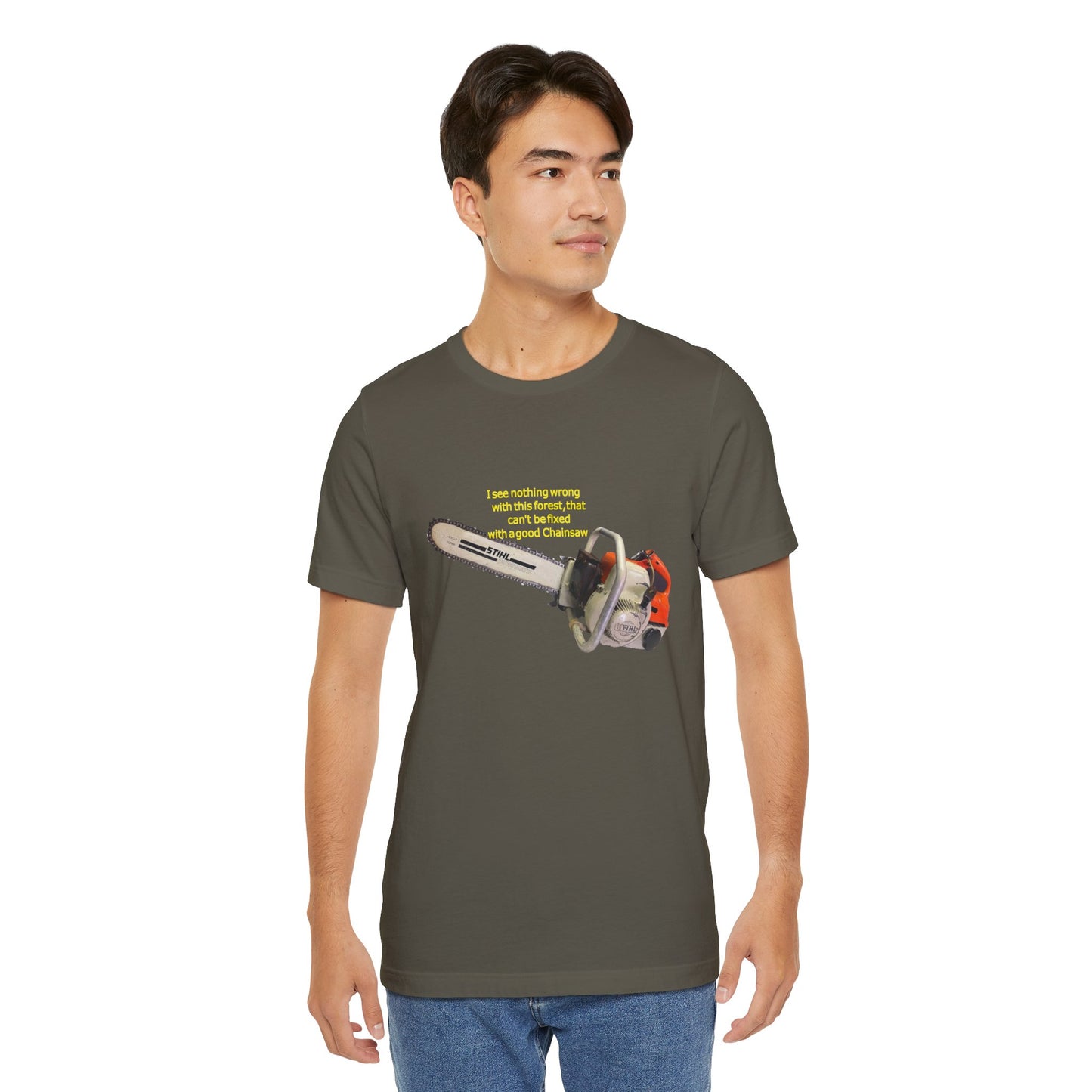 The environmental Chainsaw yellow