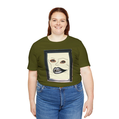 Face in Frame black white