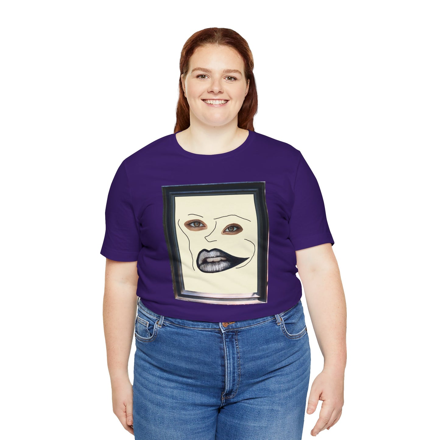 Face in Frame black white