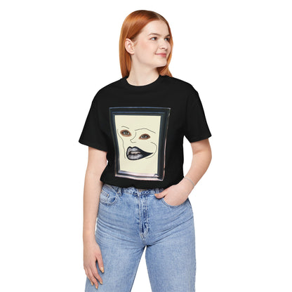 Face in Frame black white