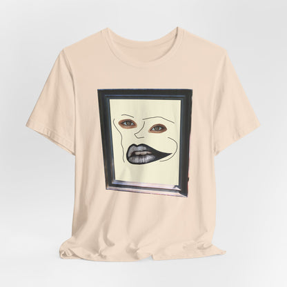 Face in Frame black white