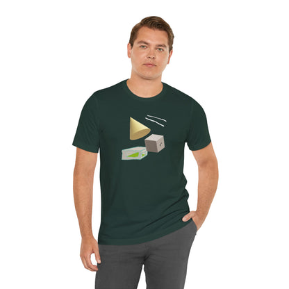 Unisex  Short Sleeve Tee  Simple Tansition